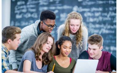 Students together image