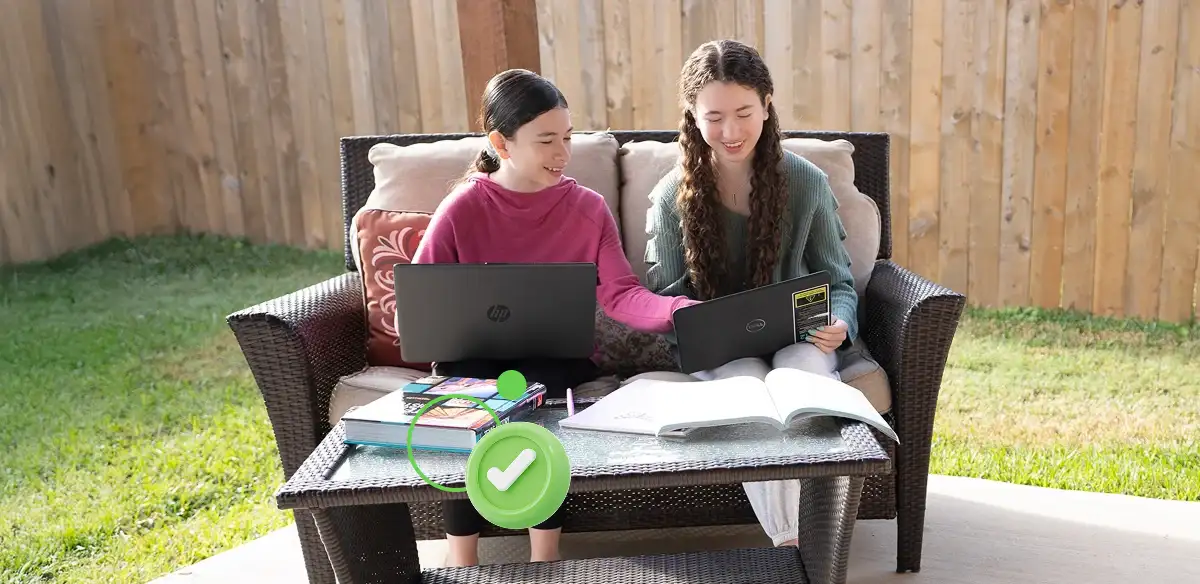 Students doing homework together